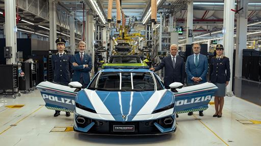 Lamborghini Temerario Polizia presented for the Italian State Police